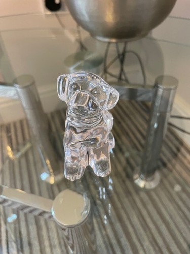 Waterford crystal dog figurine - crystal,